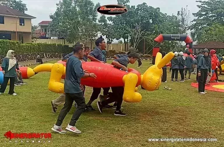 lokasi games seru gathering perusahaan dan kantor inflatable tub 02