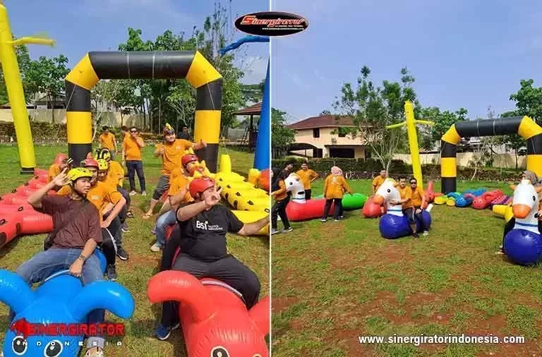 paket games seru gathering perusahaan dan kantor inflatable tube