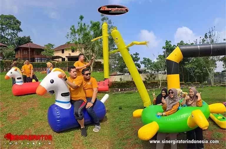 games seru gathering perusahaan dan kantor inflatable tube di bo