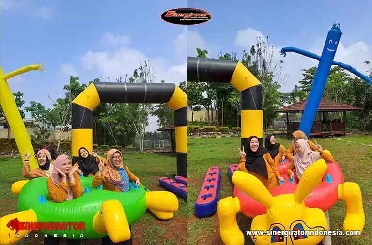 lokasi games seru gathering perusahaan dan kantor inflatable tub